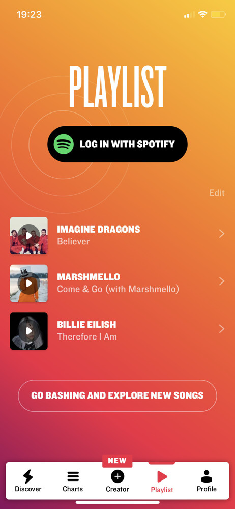 Music Bash Playlist screenshot