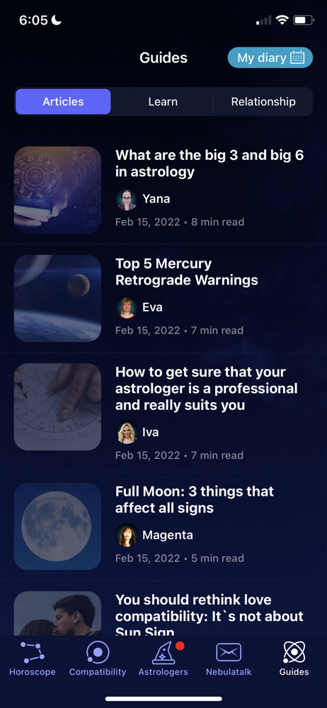 Nebula Guides screenshot