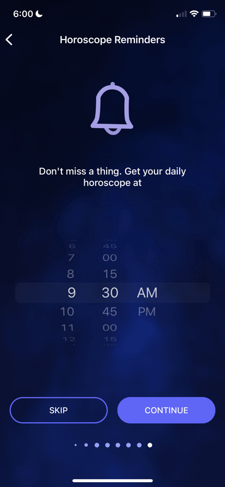 Nebula Enable reminders screenshot