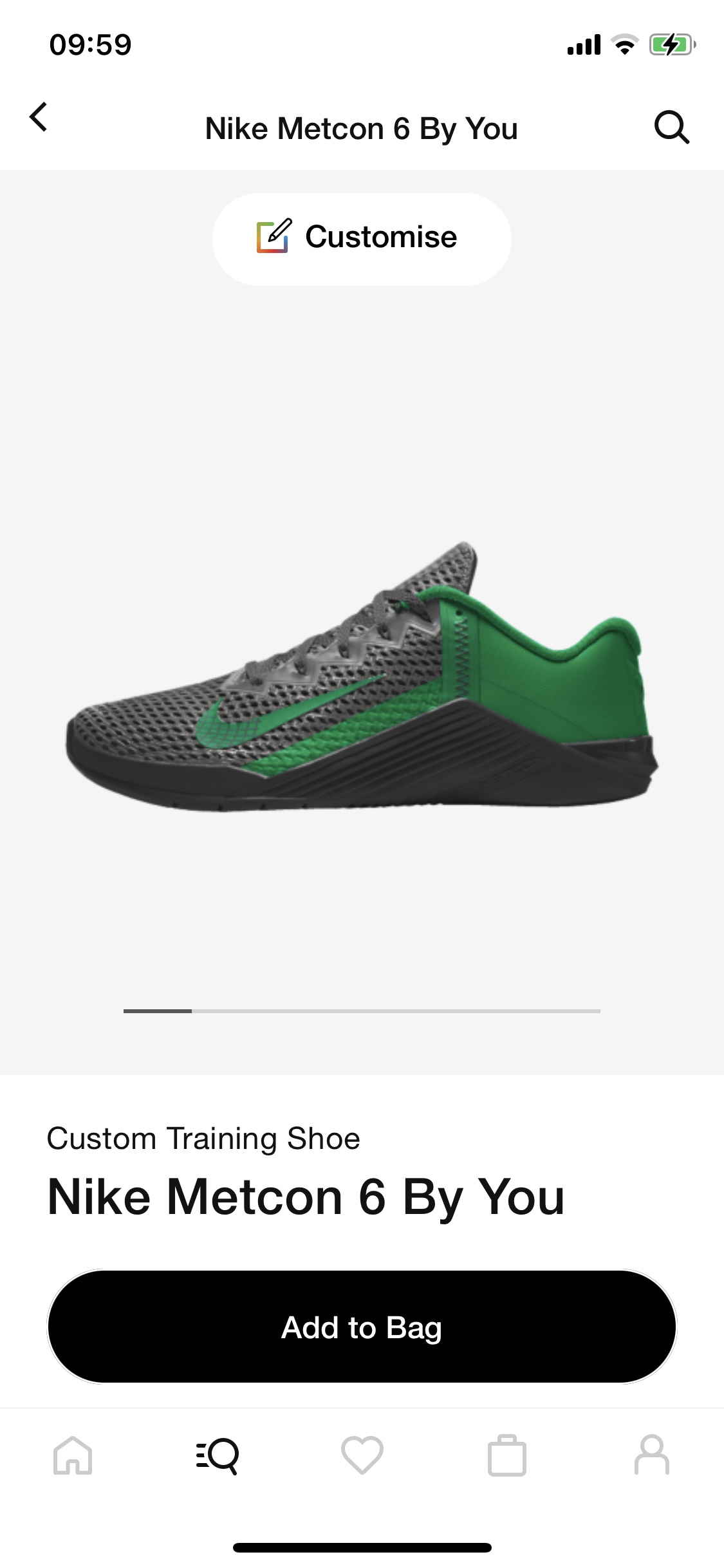 Screenshot of Nike - Product detail