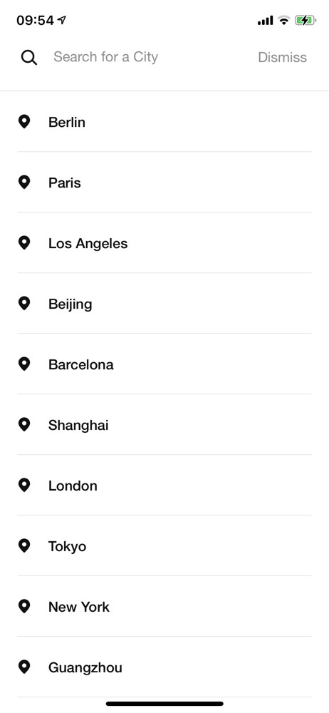 Nike Select location screenshot
