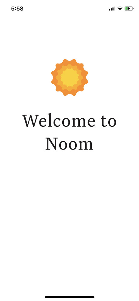 Noom Welcome screenshot