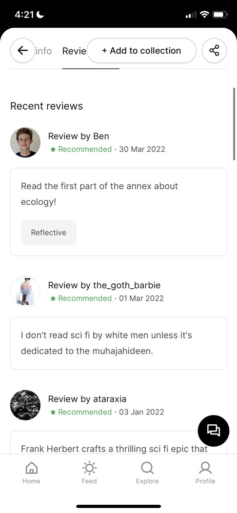 Oku Reviews screenshot