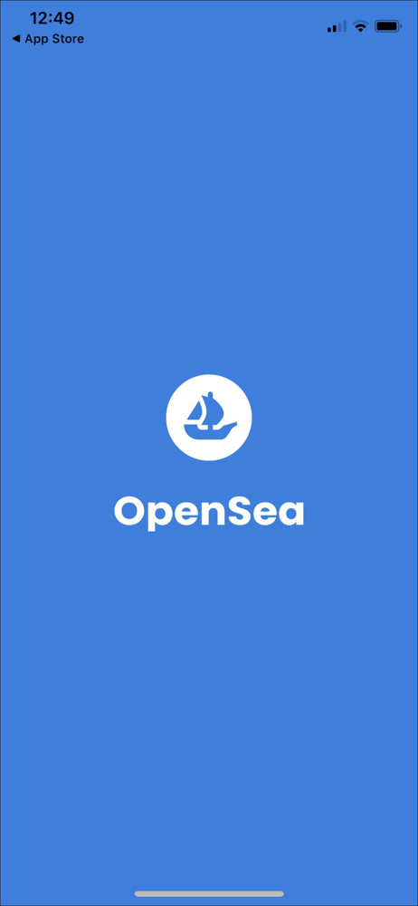 OpenSea Splash screen screenshot