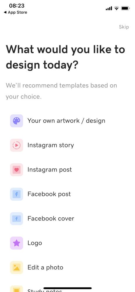 Over Select design type screenshot