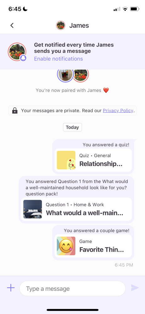 Paired Chat screenshot