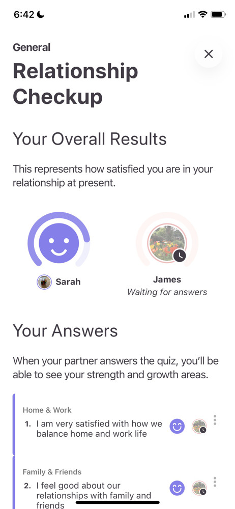 Paired Results screenshot