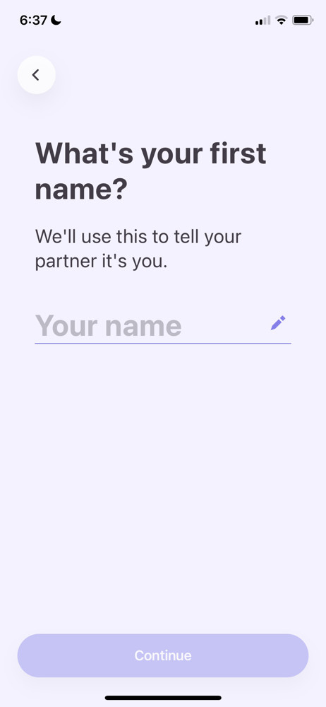 Paired Enter name screenshot