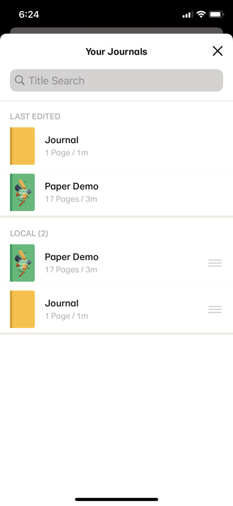Paper by WeTransfer Journals screenshot