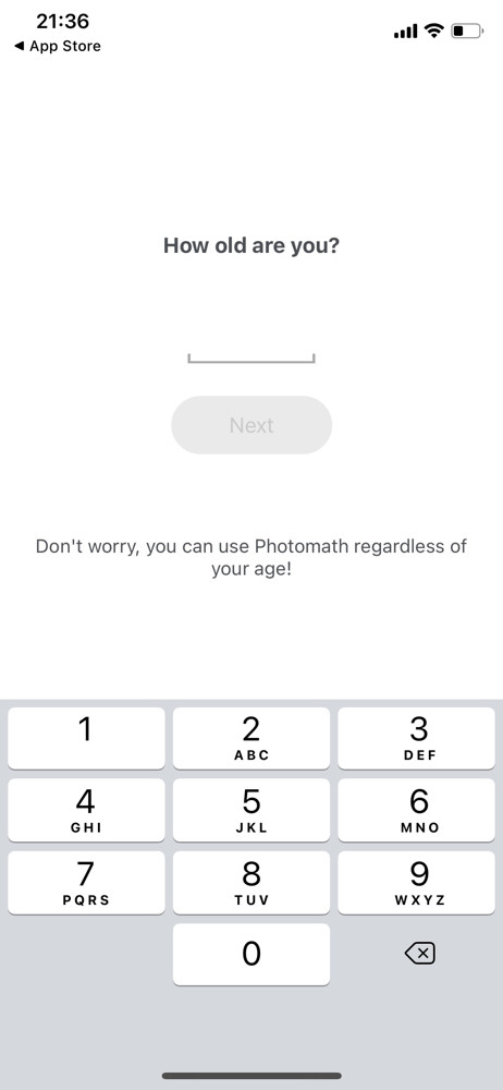 Photomath Select age screenshot