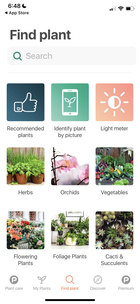 Planta Search screenshot