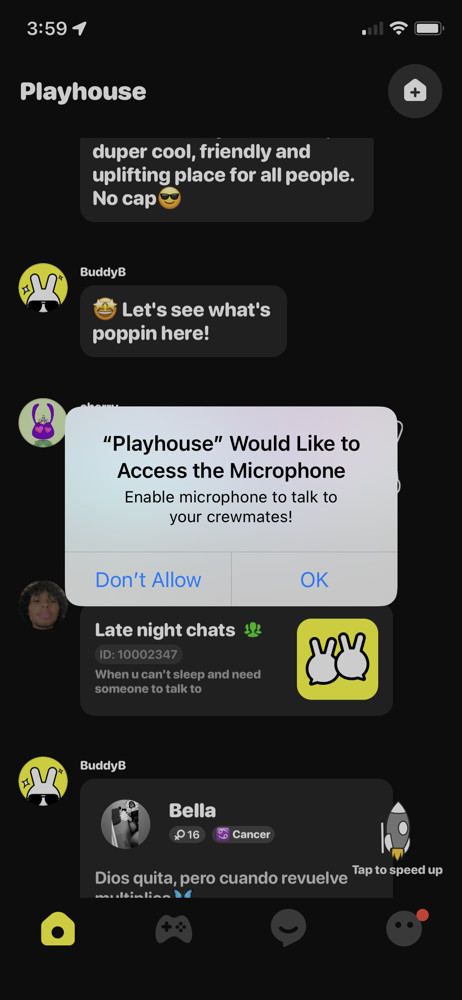 Playhouse Enable microphone screenshot