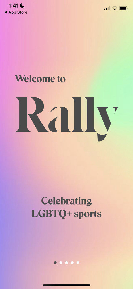 Rally Welcome slides screenshot