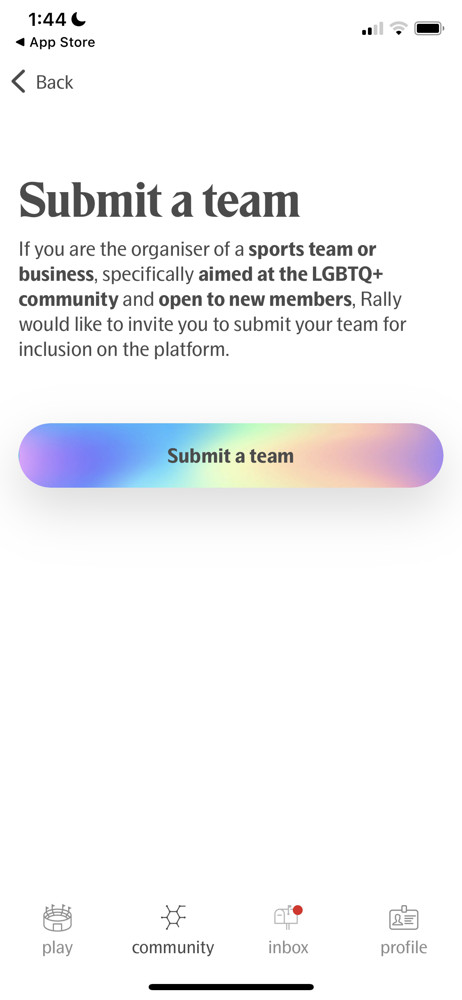 Rally Submit screenshot