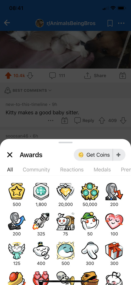 Reddit Awards screenshot