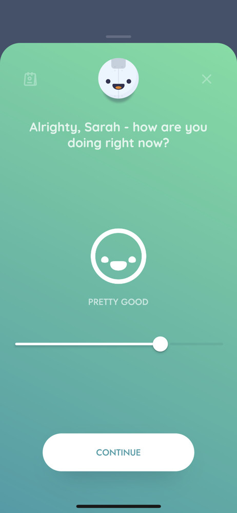 Reflectly Track mood screenshot