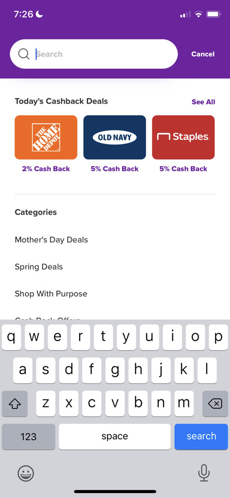 RetailMeNot Search screenshot