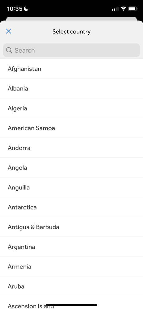 Rosetta Stone Select country screenshot