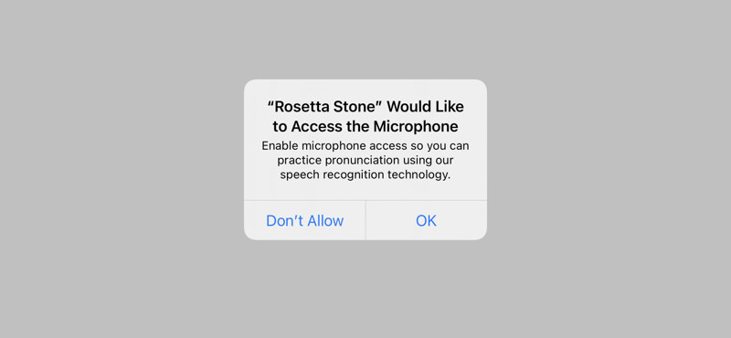 Rosetta Stone Enable microphone screenshot