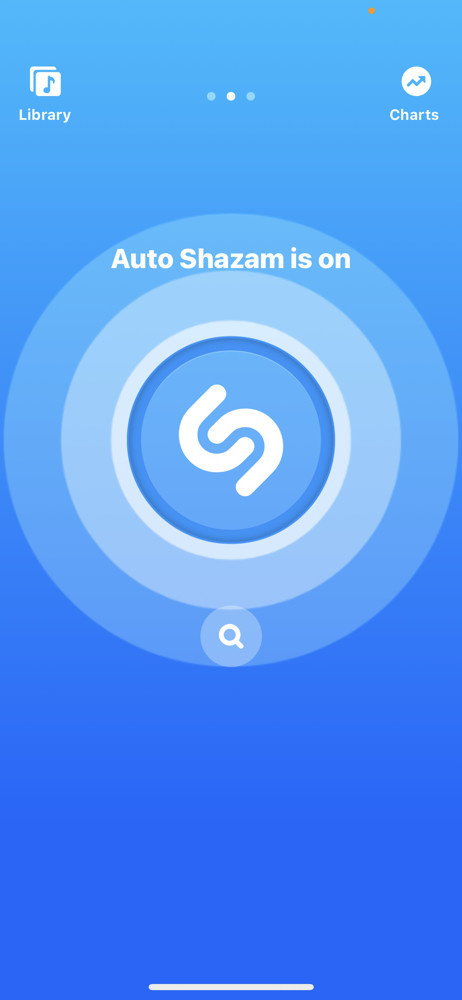 Shazam Listening screenshot