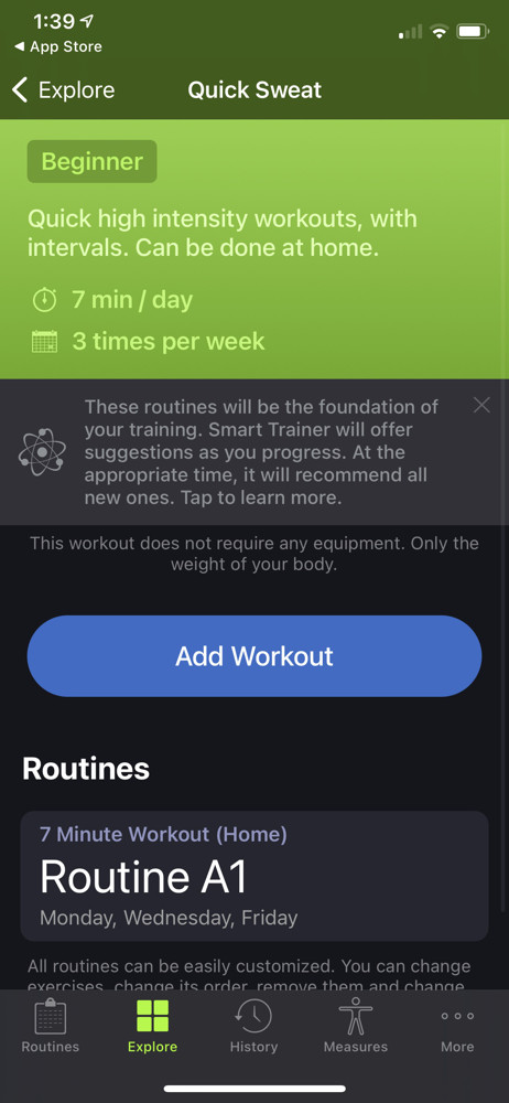 SmartGym Workout screenshot