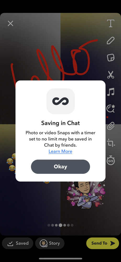 Snapchat Saved screenshot