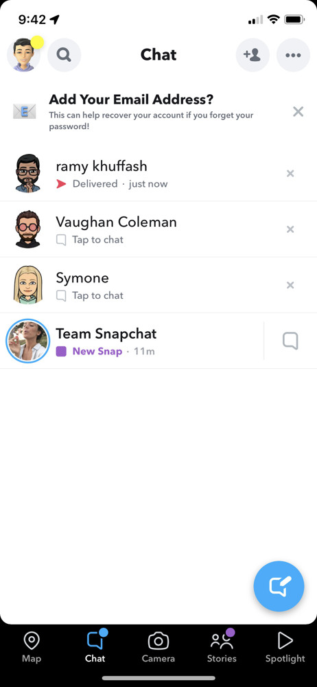 Snapchat Messages screenshot