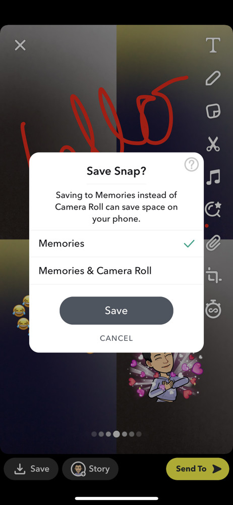Snapchat Save screenshot