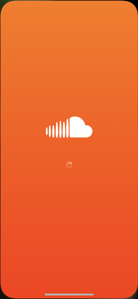 SoundCloud Splash screen screenshot