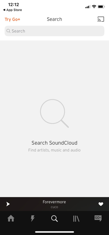 SoundCloud Search screenshot