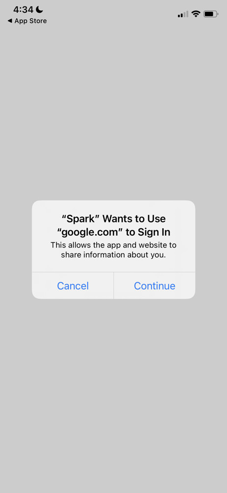 Spark Connect integration screenshot