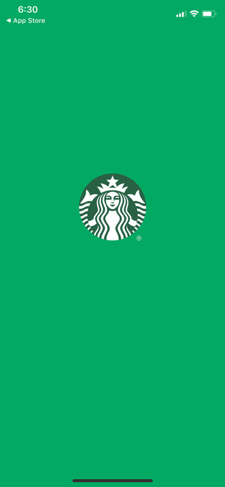 Starbucks Splash screen screenshot