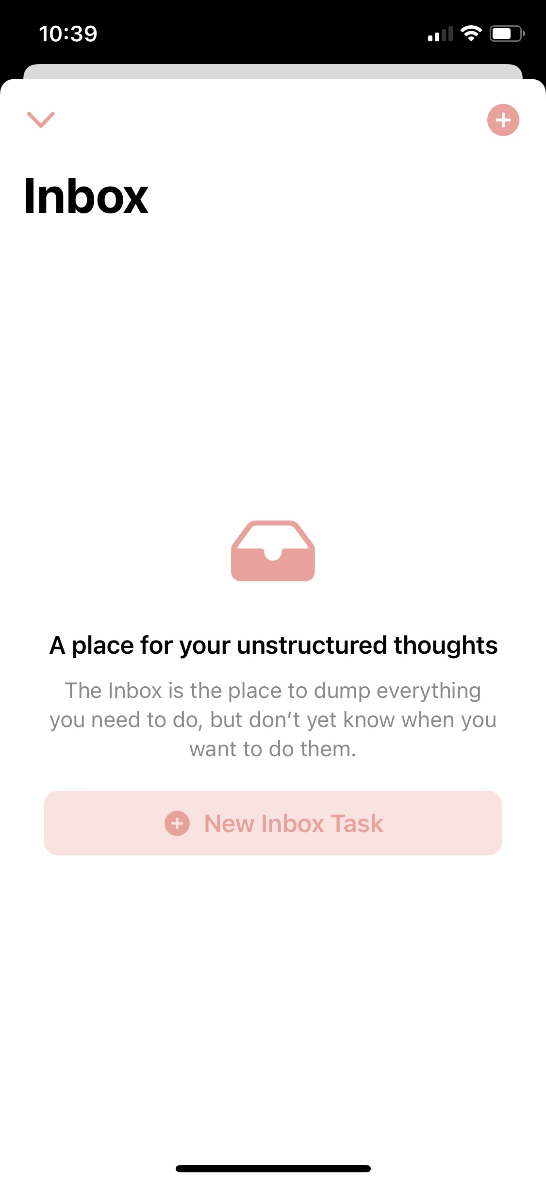 Screenshot of Structured - Inbox