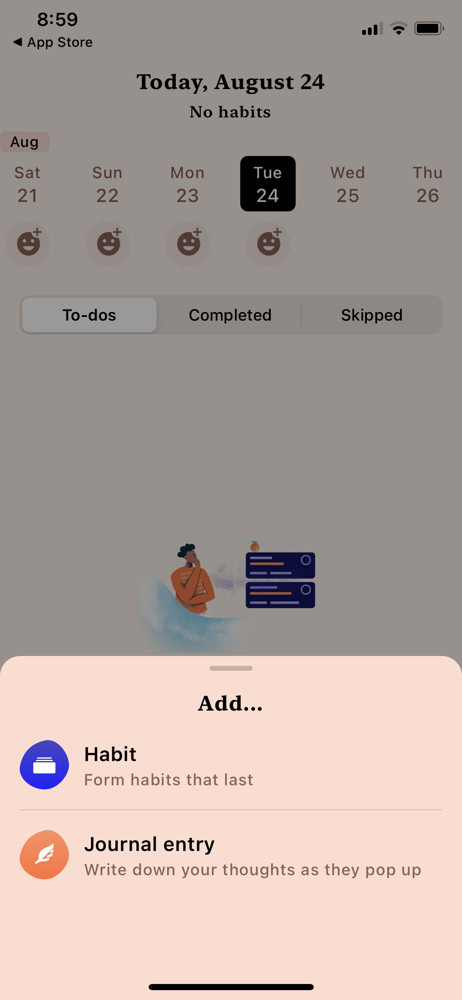 Tangerine Create menu screenshot