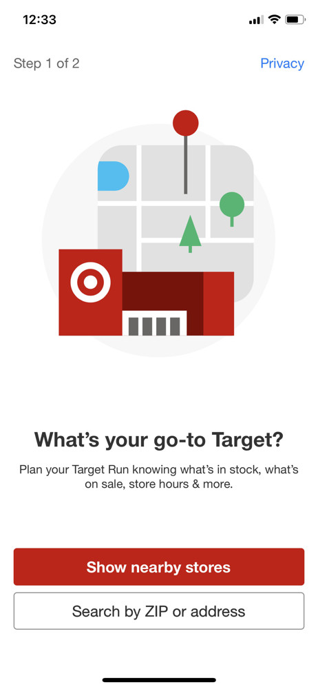 Target Select store screenshot