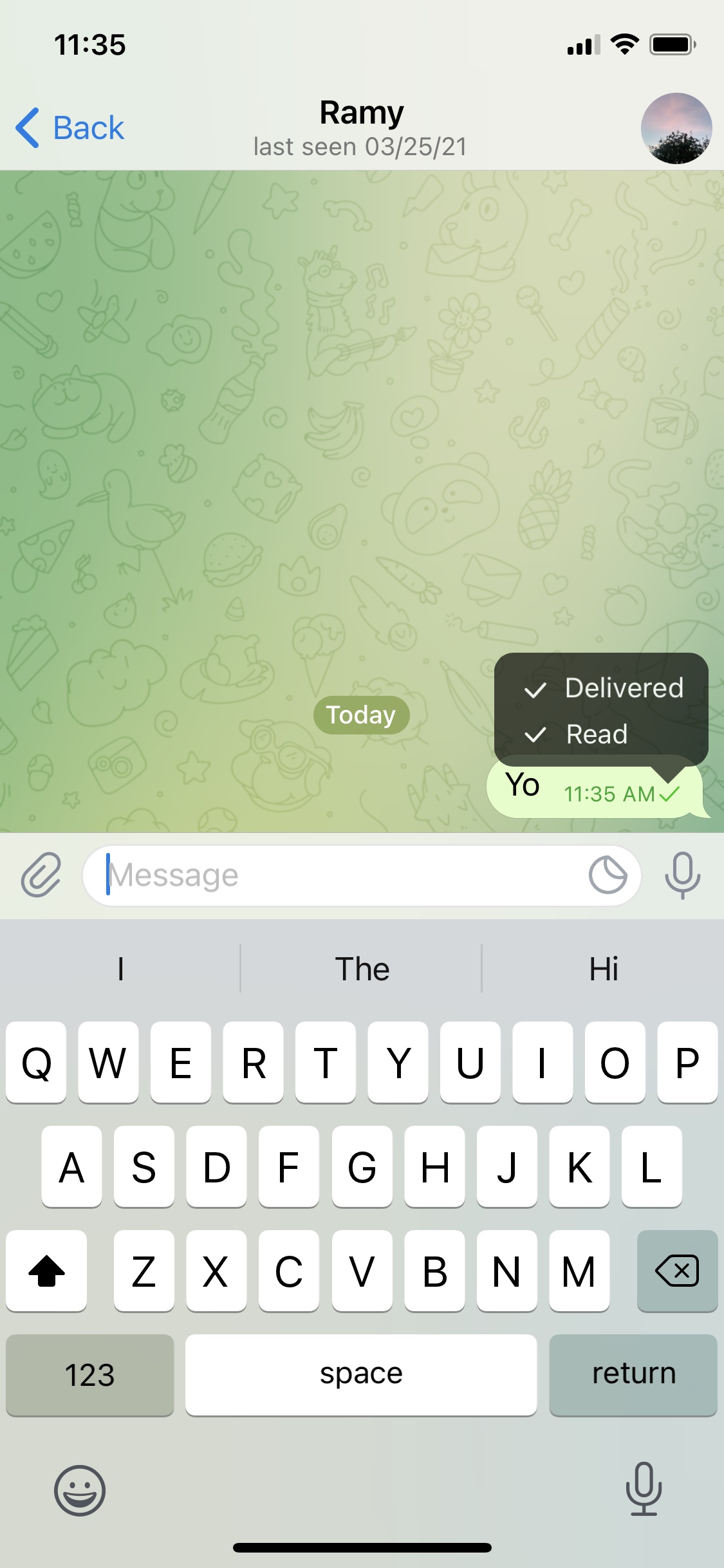 download the new for ios Telegram 4.8.7