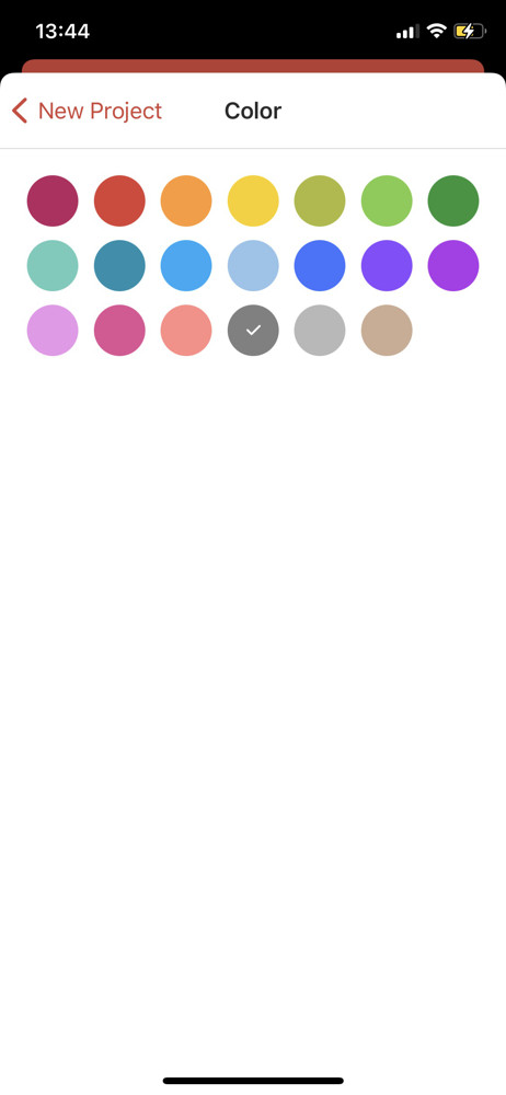 Todoist Set color screenshot