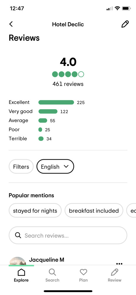 Tripadvisor Reviews screenshot