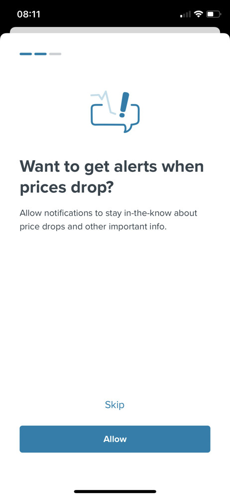 Trivago Enable notifications screenshot