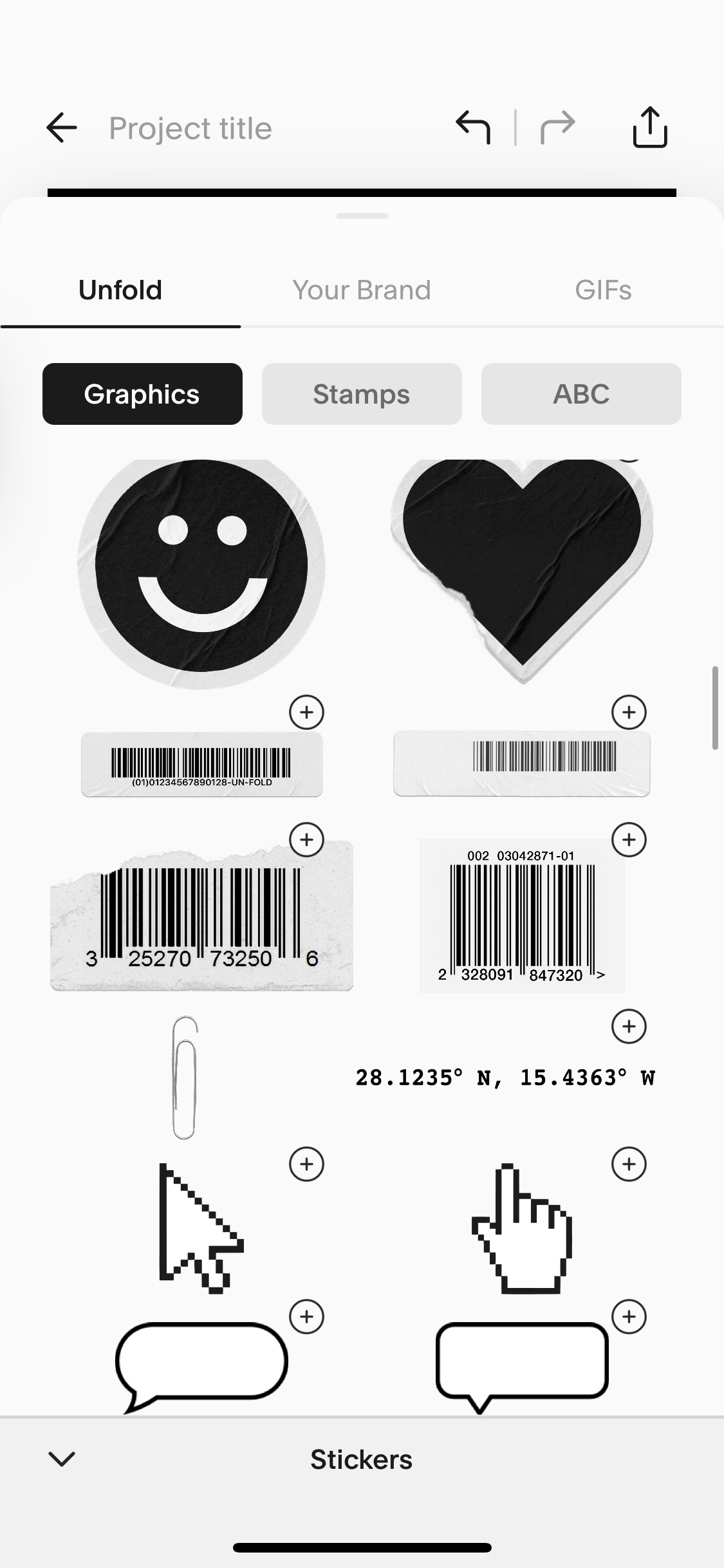 Screenshot of Unfold - Stickers