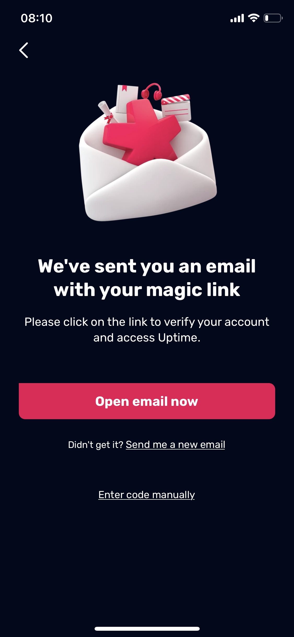 Screenshot of Uptime - Check inbox