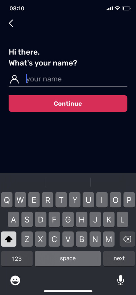 Uptime Enter name screenshot