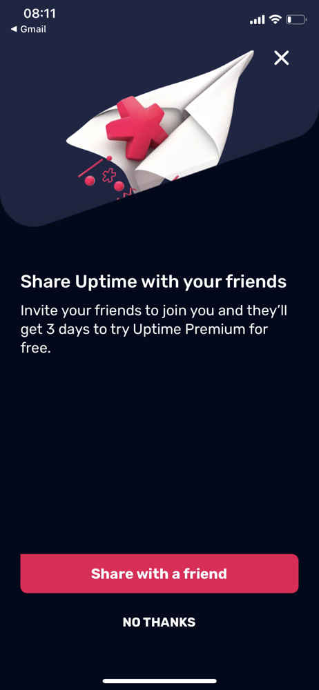 Uptime Invite people screenshot