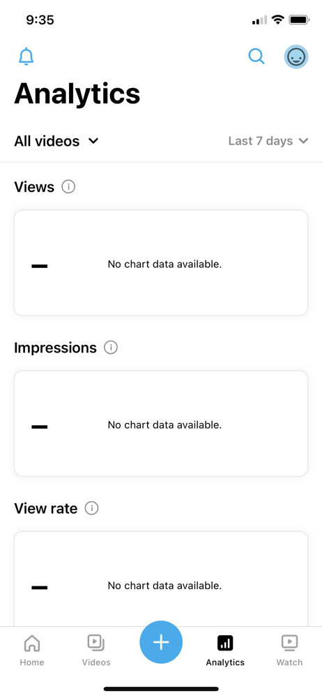Vimeo Analytics screenshot