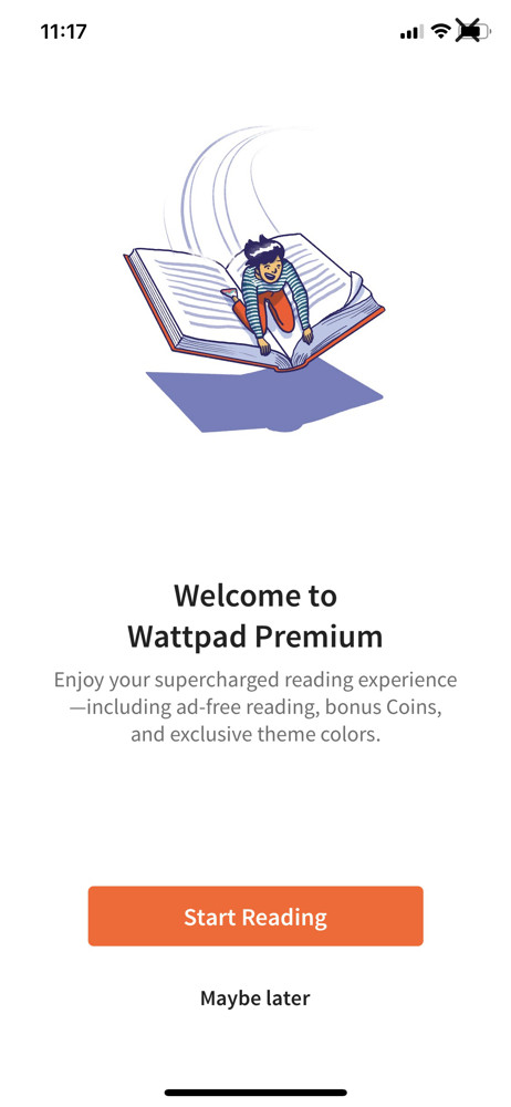 Wattpad Welcome screenshot