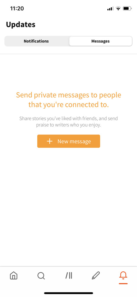 Wattpad Messages screenshot
