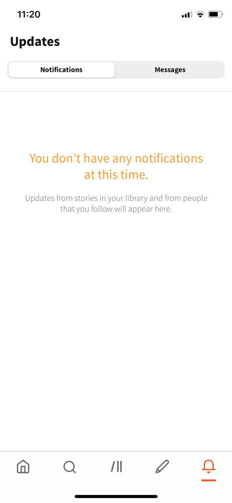 Wattpad Updates screenshot