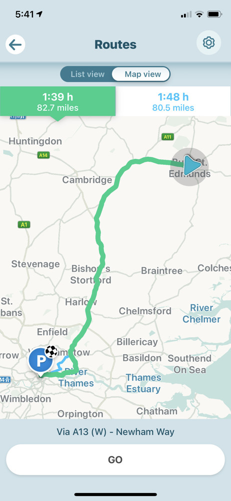 Waze Routes screenshot