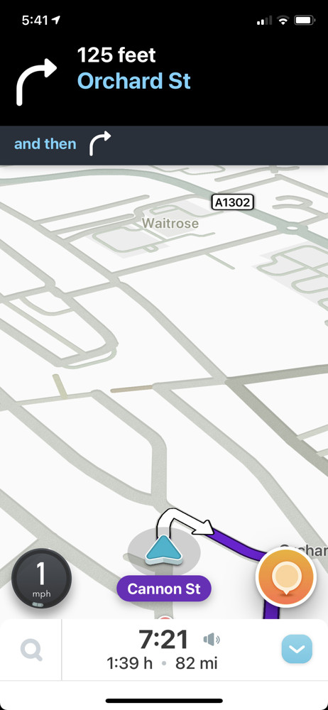 Waze Navigation map screenshot