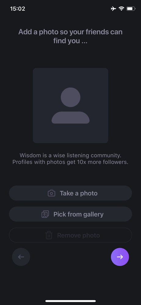 Wisdom Add profile image screenshot